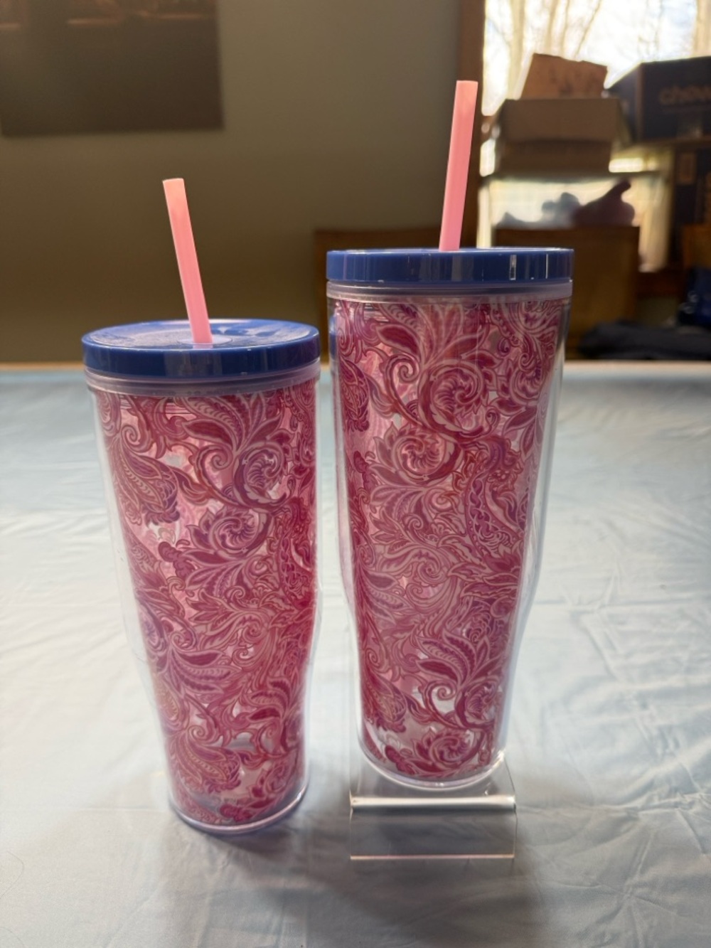 20 Each Simply Belle Pink and Blue Tumbler Set